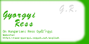 gyorgyi ress business card